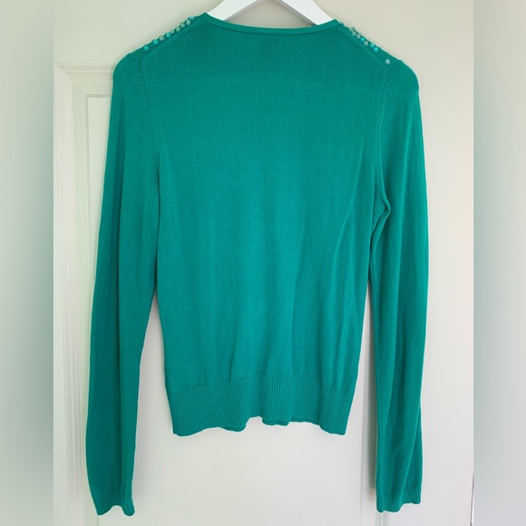 Gap vintage teal sequined cardigan size small - iridescent sequin top - y2k - Picture 3 of 6